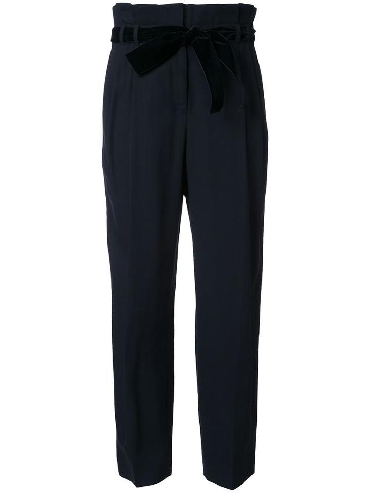 Philosophy Di Lorenzo Serafini High Waisted Trousers, Women's, Size: 42, Black, Rayon/wool