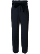 Philosophy Di Lorenzo Serafini High Waisted Trousers, Women's, Size: 42, Black, Rayon/wool