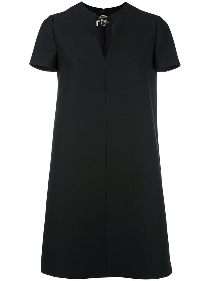 Valentino - Dress - Women - Silk/virgin Wool - 40, Black, Silk/virgin Wool
