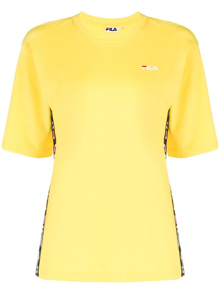 Fila Logo Stripe Detail T-shirt - Yellow & Orange