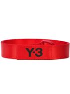 Y-3 Logo D-ring Belt - Red