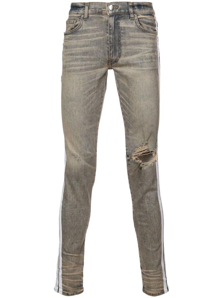 Amiri Faded Distressed Jeans - Neutrals