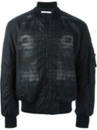 Givenchy Printed Bomber Jacket, Men's, Size: 48, Black, Polyamide/viscose/polyester