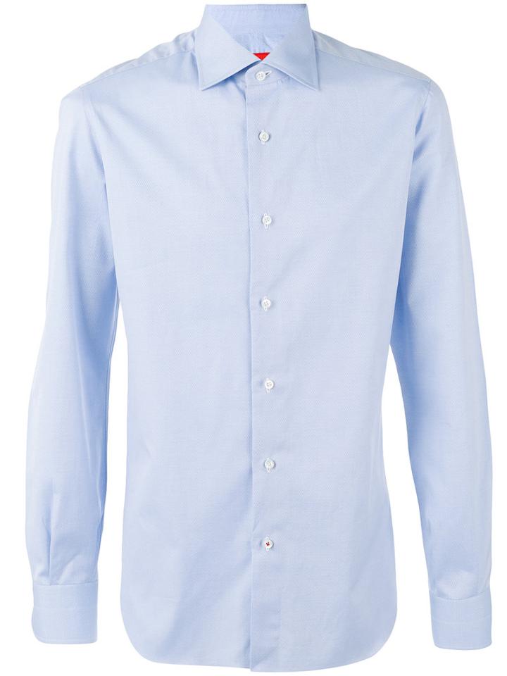 Isaia - Classic Shirt - Men - Cotton - 41, Blue, Cotton