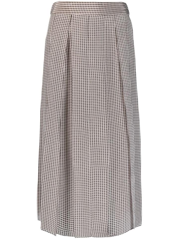 Joseph Charlie Pied De Poule Skirt - Black