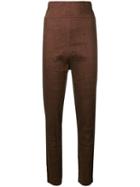 Romeo Gigli Pre-owned 1990's Super High-waisted Trousers - Brown
