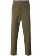 Msgm Track Pants, Men's, Size: 50, Green, Cotton/spandex/elastane