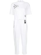Puma Drawstring Waist Jumpsuit - White