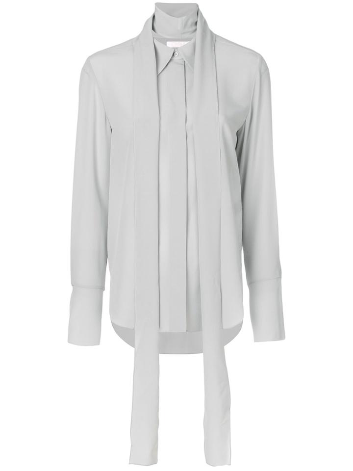 Chloé Scarf Neck Shirt - Grey