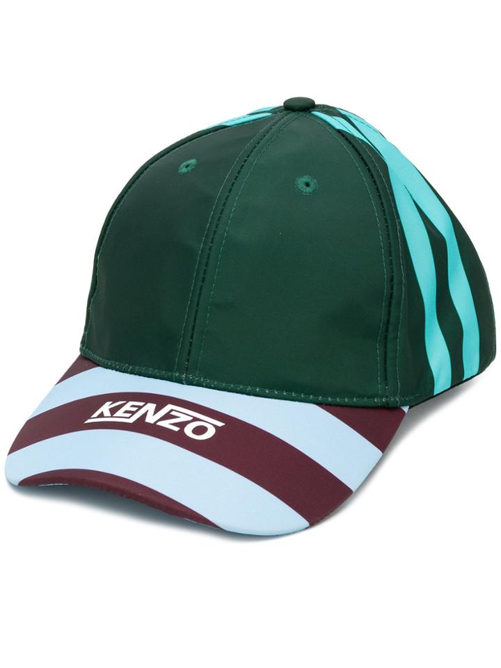 Kenzo Hyper Kenzo Striped Baseball Cap - Green
