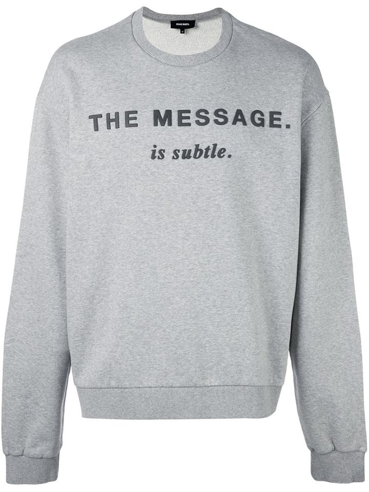 Diesel 'the Message' Sweatshirt