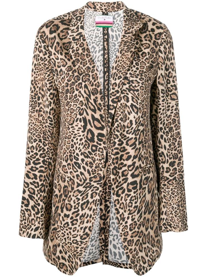 Danielapi Leopard Print Blazer - Brown