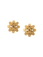 Chanel Vintage Cc Abstract Earrings - Yellow & Orange