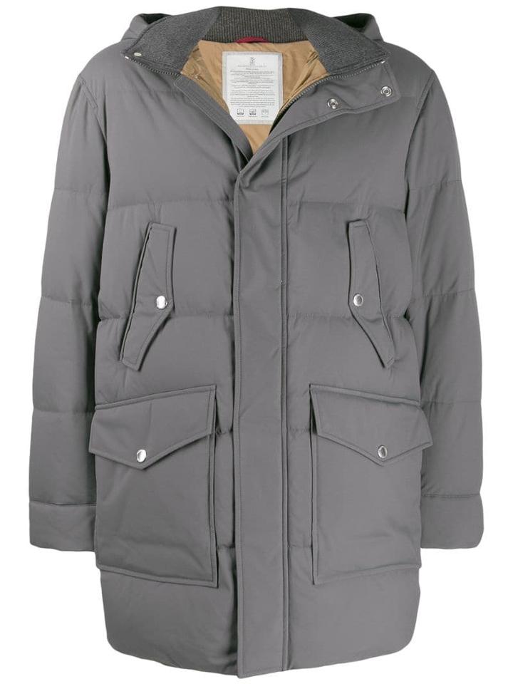 Brunello Cucinelli Puffer Coat - Grey