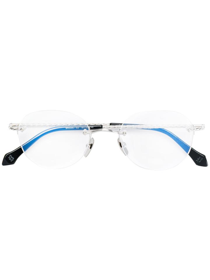 Brioni Circle Framed Glasses - Metallic