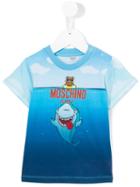 Moschino Kids - Shark Print T-shirt - Kids - Cotton - 3 Yrs, Blue