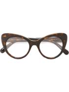 Stella Mccartney Cat Eye Frame Glasses, Brown, Acetate/metal (other)
