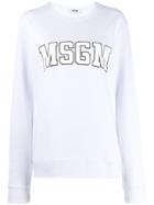 Msgm College Logo Sweatshirt - Grey