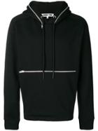 Mcq Alexander Mcqueen Zip Detail Hoodie - Black