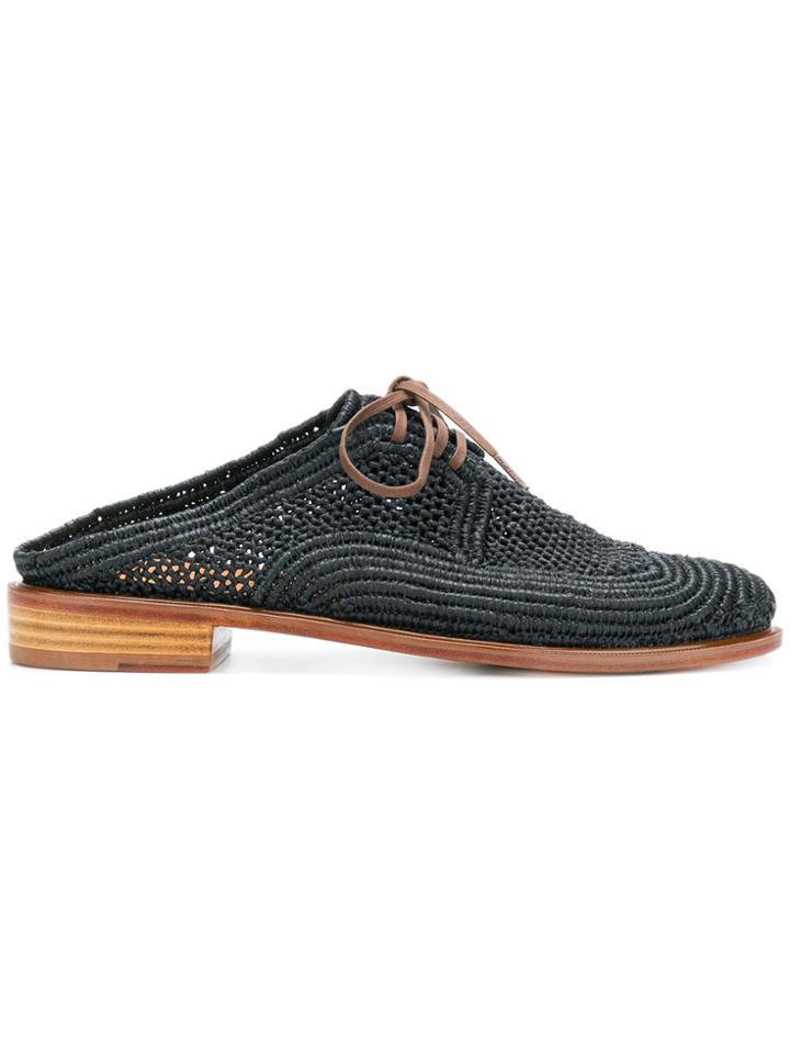 Robert Clergerie Natural Lace-up Shoes - Black