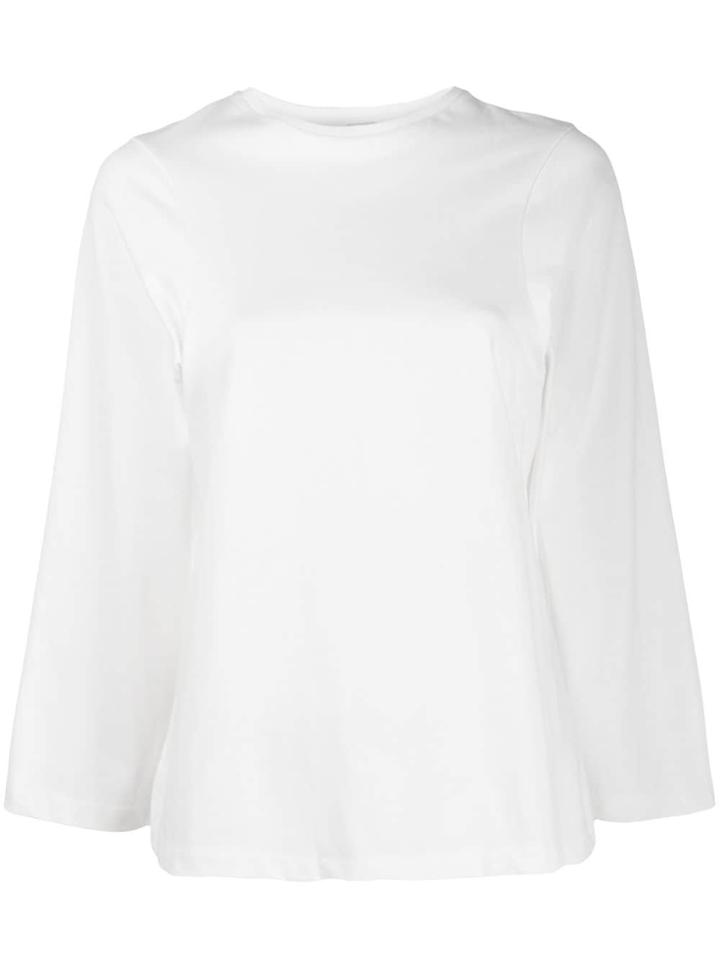 Toteme Fluted Sleeve T-shirt - White