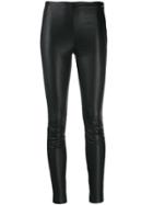 Karl Lagerfeld Karl Faux Patent Leggings - Black