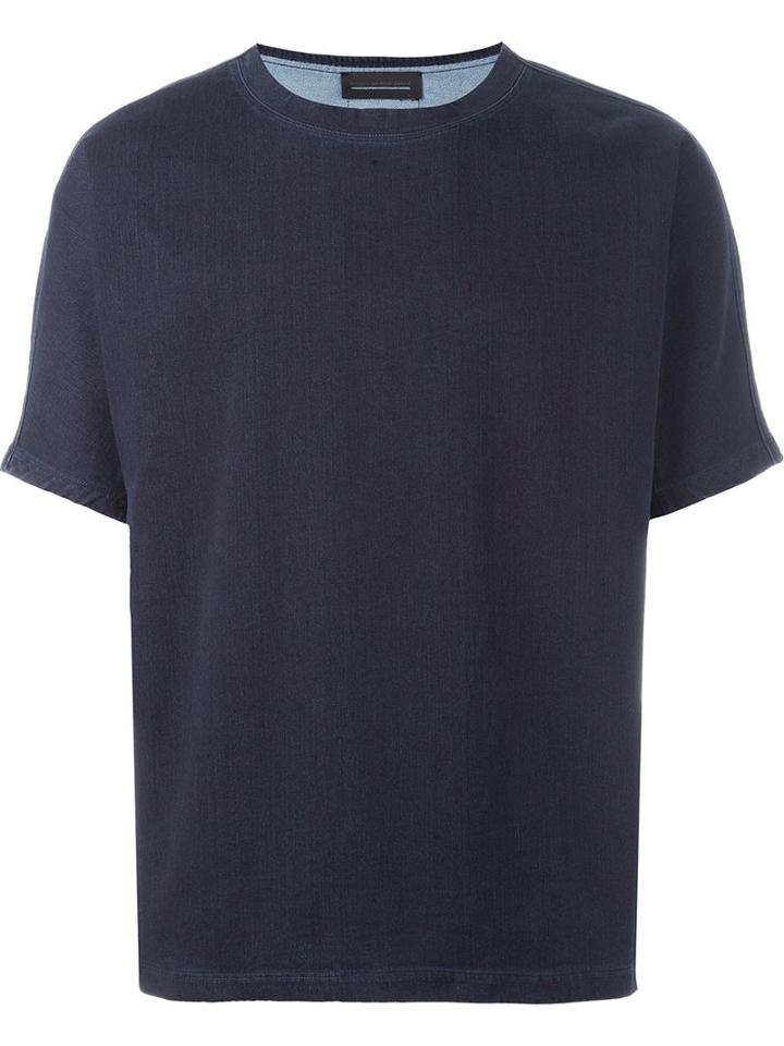 Diesel Black Gold 'taster-gasset' Trim Detail T-shirt, Men's, Size: Xl, Blue, Cotton/polyester/spandex/elastane