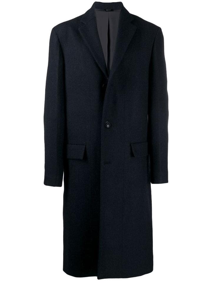 Oamc Long Overcoat - Blue