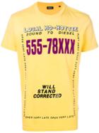 Diesel T-diego-di T-shirt - Yellow & Orange