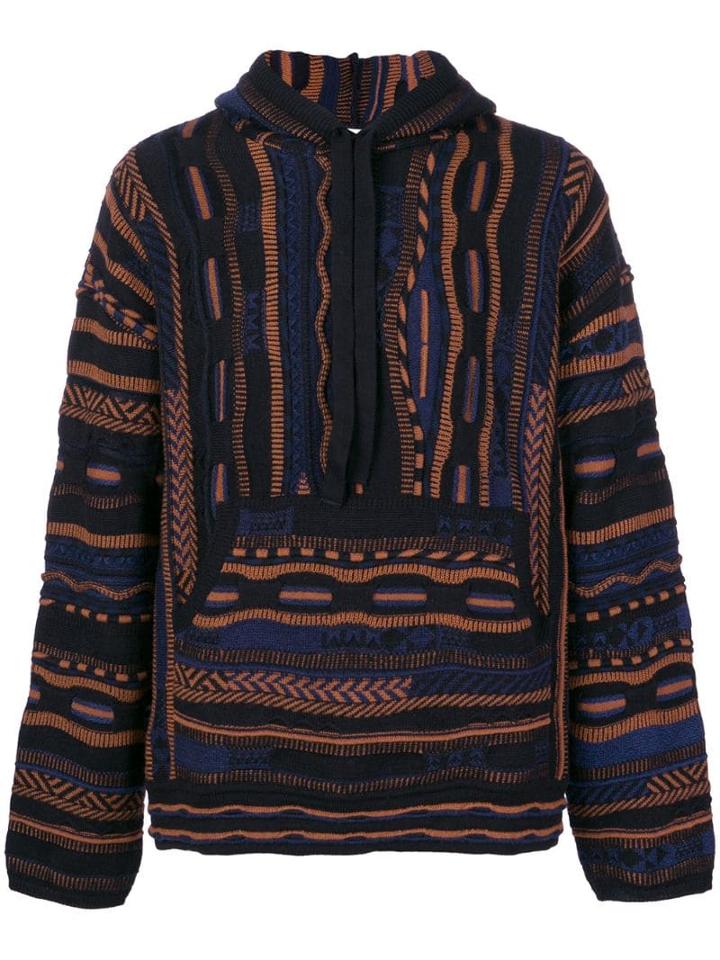 Laneus Printed Loose Sweatshirt - Black