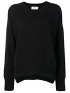 Allude Relaxed Fit Sweater - Black