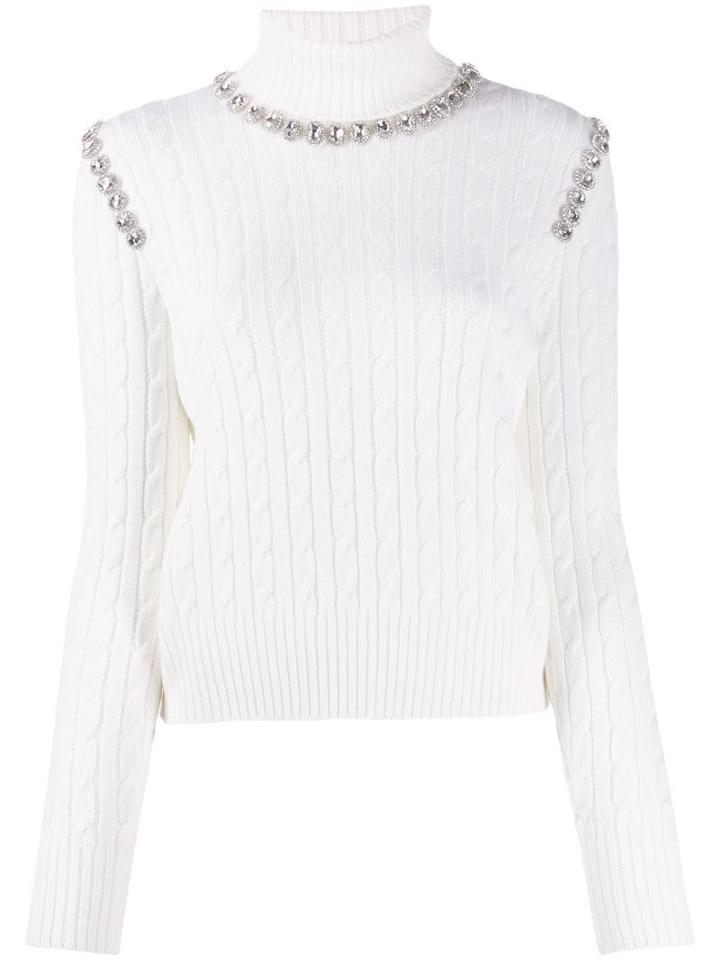 Giuseppe Di Morabito Cable-knit Jumper - White