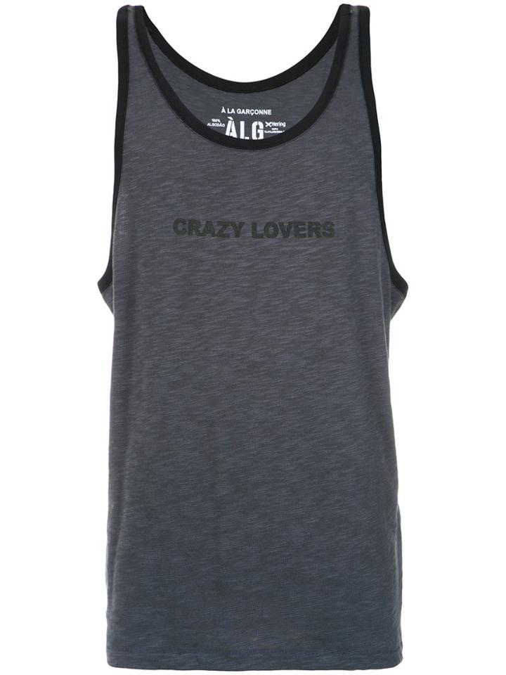 À La Garçonne Crazy Lovers Tank Top - Grey