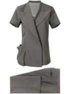Yohji Yamamoto Pre-owned Short Sleeved Kimono Suit - Grey