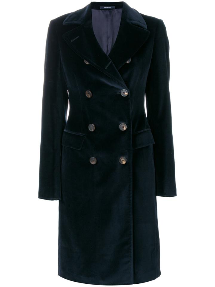 Tagliatore Double Breasted Coat - Blue