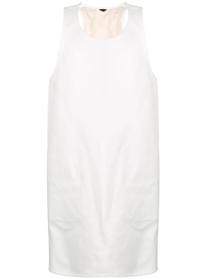 Comme Des Garçons Homme Plus Cut-away Apron Layer - White