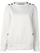 Moncler Grenoble Padded Insert Sweatshirt, Women's, Size: Medium, White, Modal/polyamide/feather Down