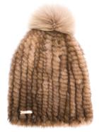 Woolrich Pom Pom Beanie - Neutrals