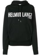 Helmut Lang Logo Jersey Hoodie - Black
