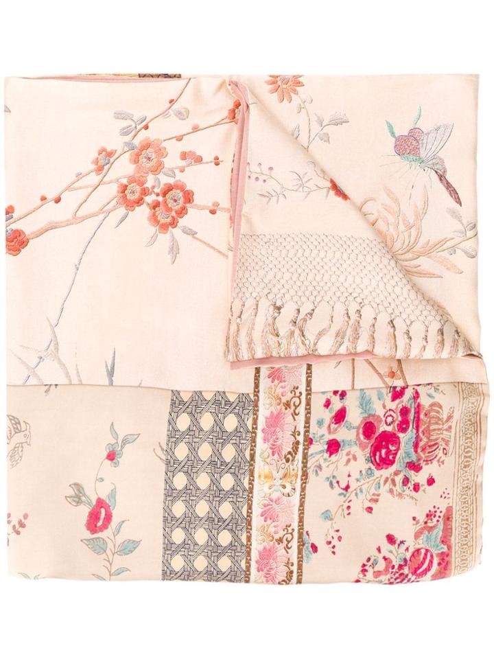 Pierre-louis Mascia Floral Print Scarf - Neutrals