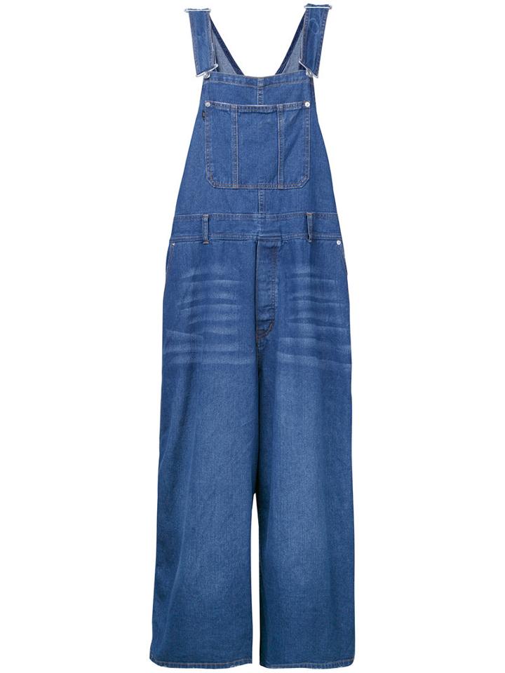 G.v.g.v. Denim Lace-up Dungarees, Women's, Size: 34, Blue, Cotton