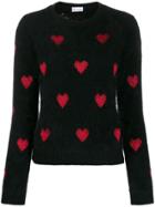 Red Valentino Metallic Hearts Jumper - Black