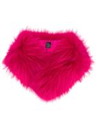 Mr & Mrs Italy Fur Stole - Pink & Purple