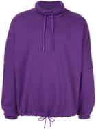Martine Rose Drawstring Neck Sweatshirt - Purple