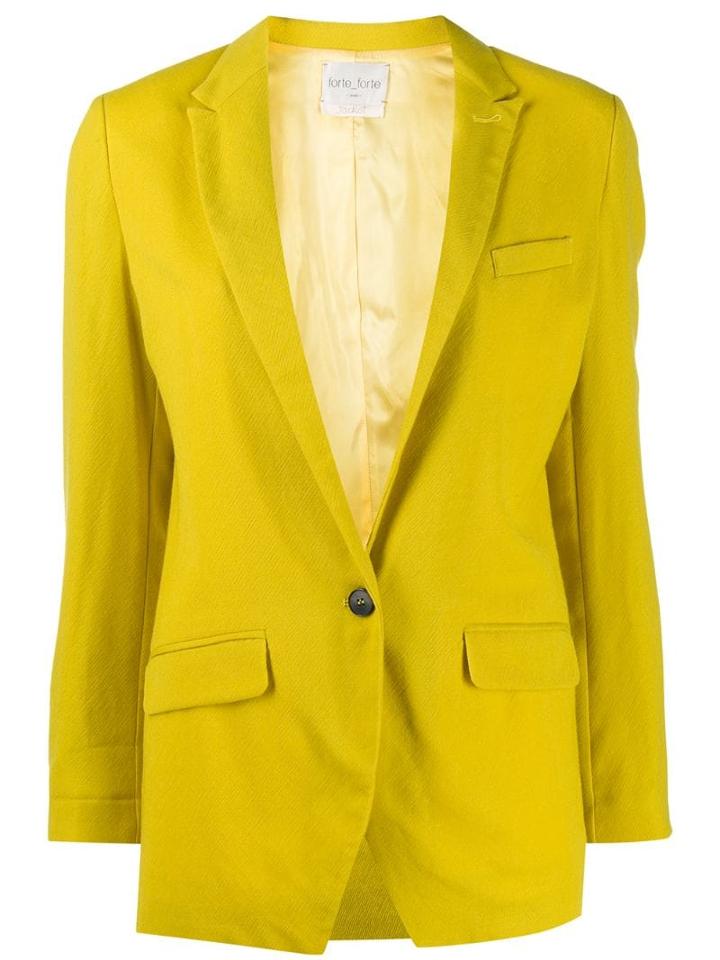 Forte Forte Single Breasted Jacket - Yellow