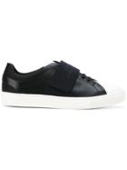 Versace Collection Logo Strap Sneakers - Black