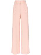 Matériel High-waisted Button Detail Trousers - Pink