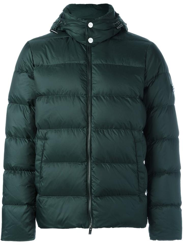 Michael Kors Hooded Puffer Jacket, Men's, Size: Medium, Green, Feather Down/nylon