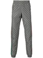 Gucci Gg Printed Joggers - Blue