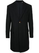 Kent & Curwen Single-breasted Coat - Black